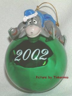 Disney Retired New 2002 Eeyore Green Bulb Ornament