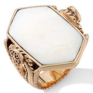  barse mother of pearl bronze knotted ring rating 38 $ 19 95 s h