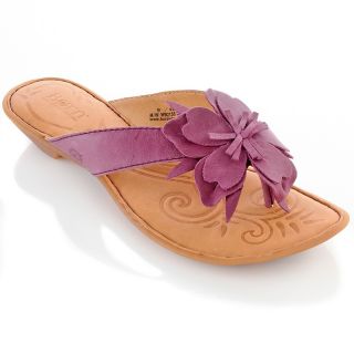 Born® Chacha Leather Flower Thong Sandal