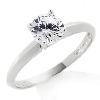 Absolute Round Knife Edge Solitaire Ring