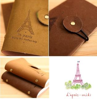 New Eiffel Tower Retro Elastic Rope Card Bag Holder Wallet Case Hot