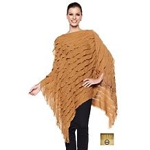 colleen lopez that s so french ruffle poncho sweater $ 49 90