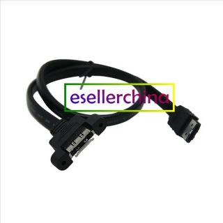 panel mount esata female to male m f extension cable