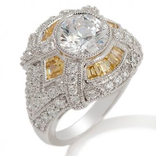  round and canary baguette dome ring note customer pick rating 8 $ 51