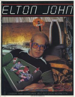 Elton John 1976 Tour Concert Program Book