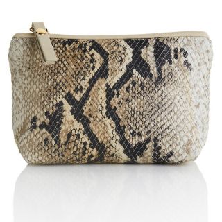 Clever Carriage Company Antique Find Snake Print Makeup Bag