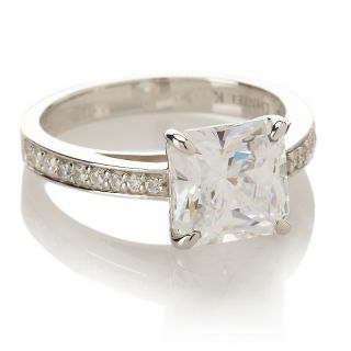 Daniel K 3.18ct Absolute™ Princess Cut Solitaire and Pavé U Gallery