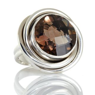 Nicky Butler 9.70ct Smoky Quartz Sterling Silver Solitaire Ring