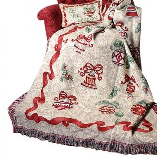  Décor Throw Blankets Ornamental Holiday Chenille Throw   60 x 50