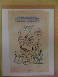 Original art by Will Eisner page 6 from Dating & Hanging Out