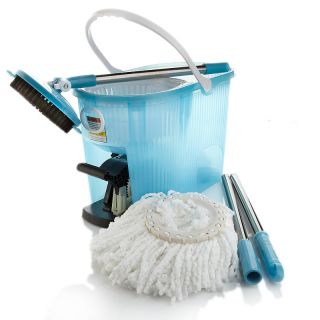 Spin Mop Deluxe Cleaning System with Bucket, Mop and Brush Head