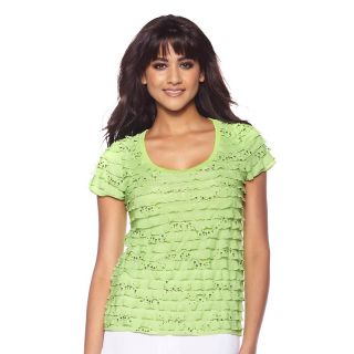 sleeve sequin ruffle tee note customer pick rating 48 $ 16 97 s h