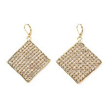real collectibles by adrienne jeweled mesh earrings $ 49 95