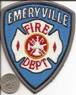 California Emeryville Fire Dept Patch