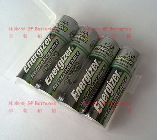 NEW 8 x Energizer Rechargeable AA NiMH 2500 mAh Battery+Battery box