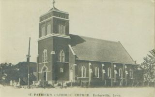 St Patricks Catholic Church Estherville IA 1909 RPPC