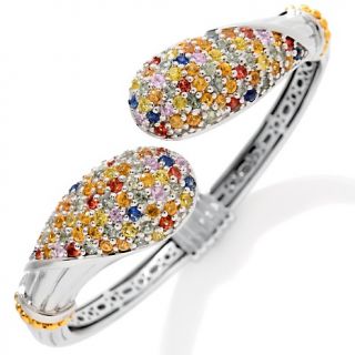 Sima K 4.39ct Multicolor Sapphire Sterling Silver and Vermeil 7 1/4