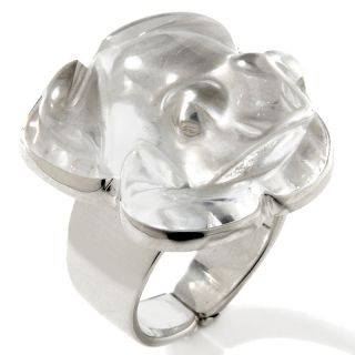 Sajen Silver by Marianna and Richard Jacobs Carved Gemstone Frog Ri