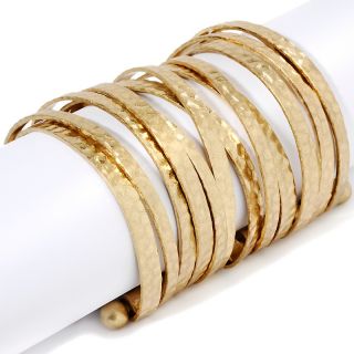 Boheme by the Stones Goldtone Multi Row Cuff Bracelet at