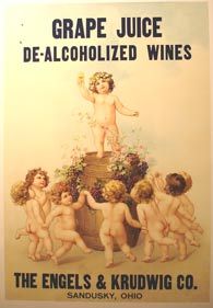 Antique 1930 E K Engels Krudwig Ohio Sweet Catawba Wine Printers Stamp