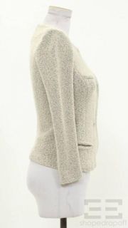 Etoile Isabel Marant Grey Boucle Wool Snap Jacket Size 1