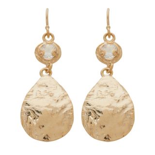  ramon gemstone hammered pear drop earrings rating 1 $ 54 90 s h