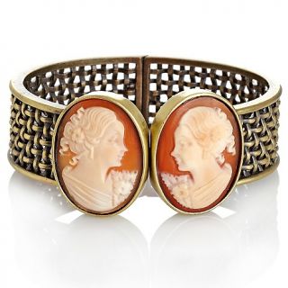 Jewelry Bracelets Bangle Amedeo NYC® Double Cornelian Cameo
