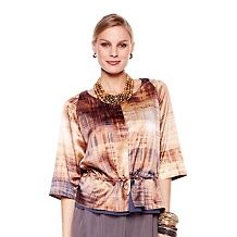 marlawynne printed peplum blouse $ 59 90