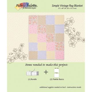 Fabric Editions Project Card   Simple Vintage Rag Quilt