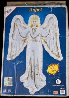 Vintage 93 Empire 33 Angel Lighted Hanging Blow Mold Yard Decor