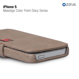 High End Grey Color Leather Bifold Case for iPhone 5 w Credit Card