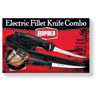 New Rapala Electric Fillet Knife Combo Sharpener in Sheath DVD
