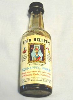 Lord Hellpuss Schnappes Empty Bottle Whimsey Castle