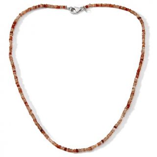 63.45ct Zircon Natural Colors Faceted Bead 18 1/4 Necklace