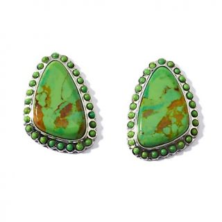 Mine Finds by Jay King Jay King Lime Paradise Turquoise Frame Earrings