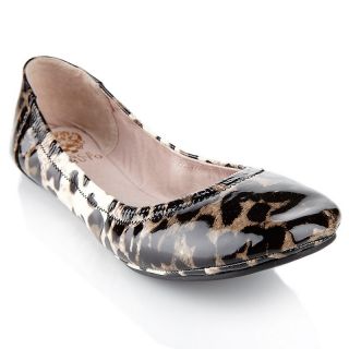 Vince Camuto Ellen Animal Printed Patent Leather Flat