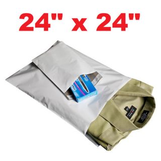 50 24x24 White Poly Mailers Shipping Envelopes Bags
