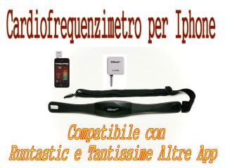 Cardiofrequenzimetro per iPhone 60 Beat Fascia Toracica Cardio Novità