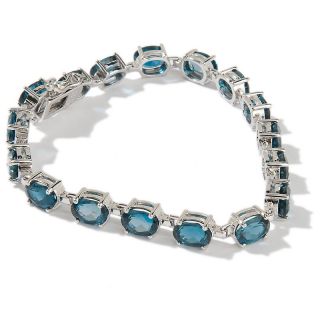 Colleen Lopez 23ct London Blue Topaz 7.5 Sterling Silver Bracelet at