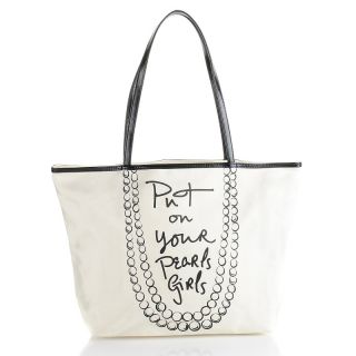 Lulu Guinness Pearls Girls Big City Tote