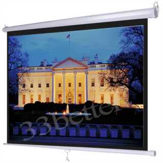  Electric Motorised TV Movie Projector Screen 16 9 HD 3D Projection