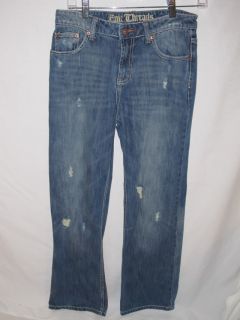 BOYS EPIC THREADS BLUE JEANS PANTS W/ COOL STRATEGICALLY PLACED RIPS