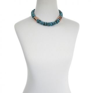 Jay King Anhui Turquoise Beaded Copper 18 Necklace