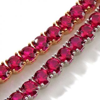Absolute Jean Dousset Absolute™ Round Created Ruby Line Bracelet