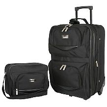 Geoffrey Beene Rolling Garment Bag Carrier   Black