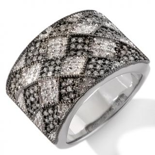 50ct Diamond Sterling Silver Band Ring