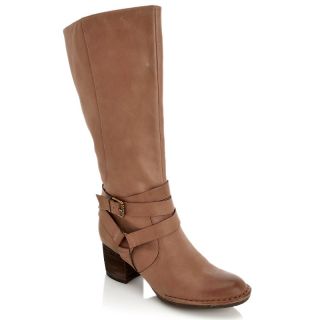 Boots Knee High Boots Naya Gazelle Leather Belted Tall Shaft