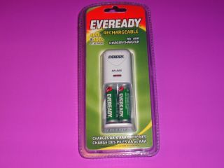 EVEREADY Rechargeable batteries & charger set for cameras, wii game