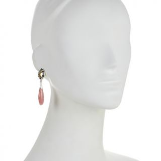 Jay King Pink Opal and Citrine Sterling Silver Earrings at