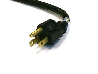 Pack 10ft 16AWG Power Extension Cord Cable Black